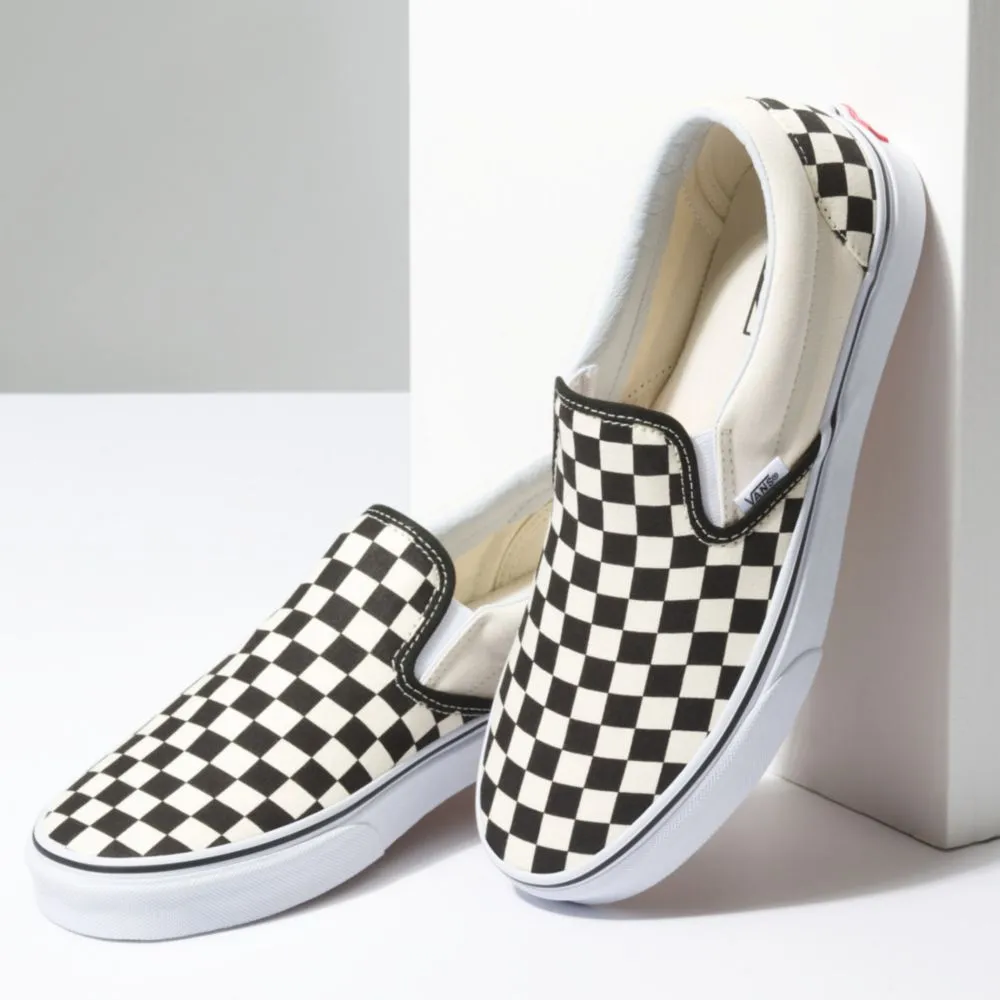 ZAPATILLAS VANS URBANAS UNISEX SLIPON NEGRO/BLANCO