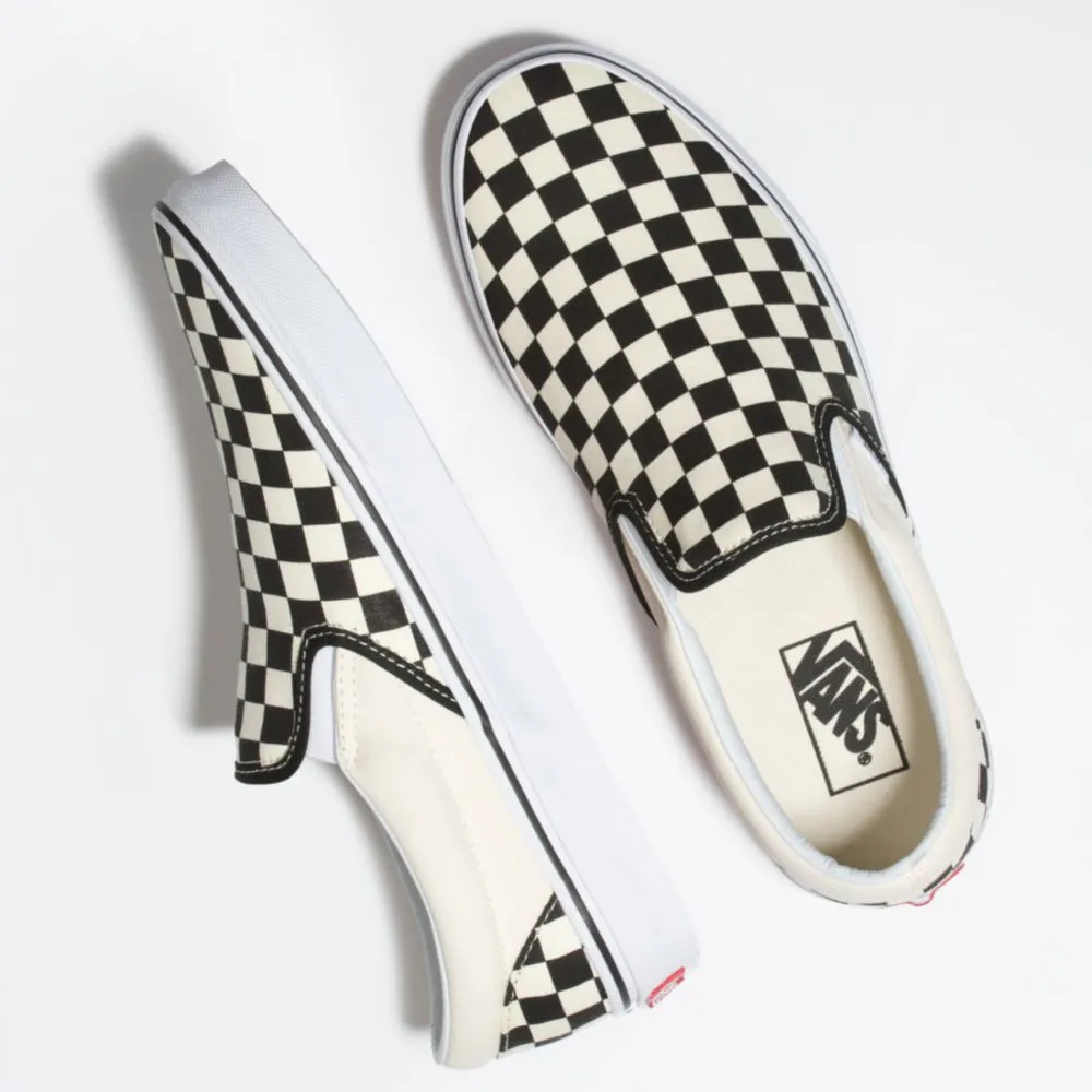 ZAPATILLAS VANS URBANAS UNISEX SLIPON NEGRO/BLANCO