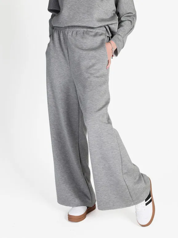 Zeta Pantalón palazzo de mujer color liso