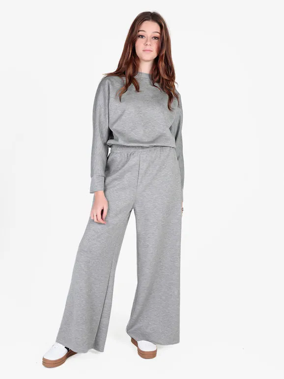 Zeta Pantalón palazzo de mujer color liso