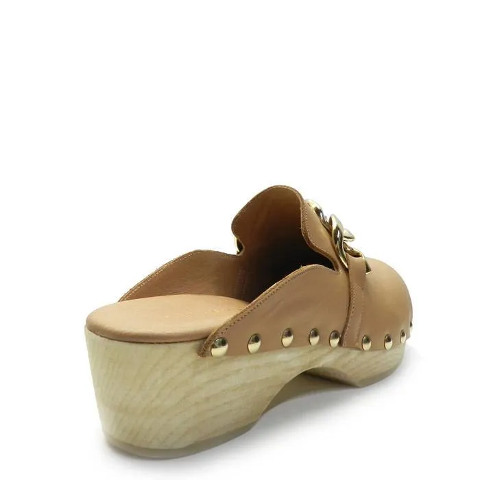 Zueco Tiziana Purple Camel